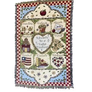 Ingredients For a Happy Classroom Throw Blanket Cotton 65 x 45 by Mohawk